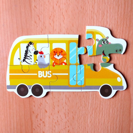 بازل علبة معدن 6 أشكال - Toys Puzzle