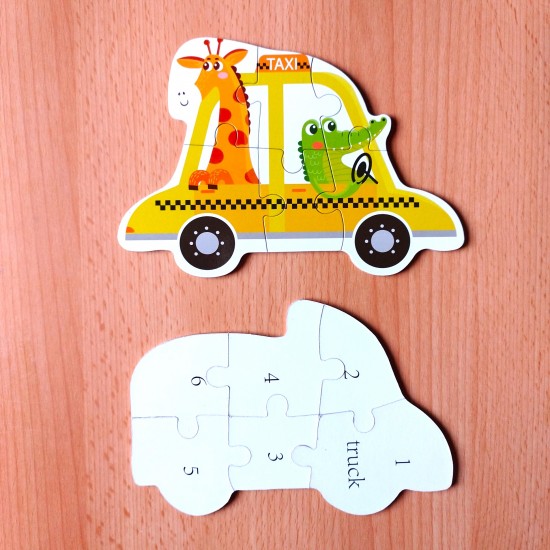 بازل علبة معدن 6 أشكال - Toys Puzzle