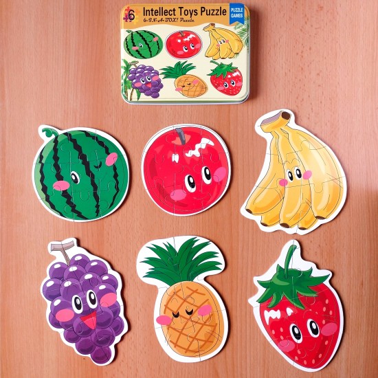 بازل علبة معدن 6 أشكال - Toys Puzzle