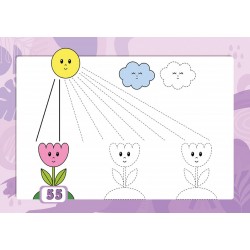 بطاقات تدريب ما قبل الكتابة