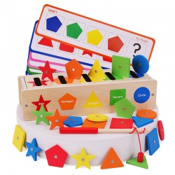 صندوق التصنيف أشكال وألوان + صيد سمك