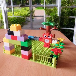 بورد ليجو دوبلو + مكعبات