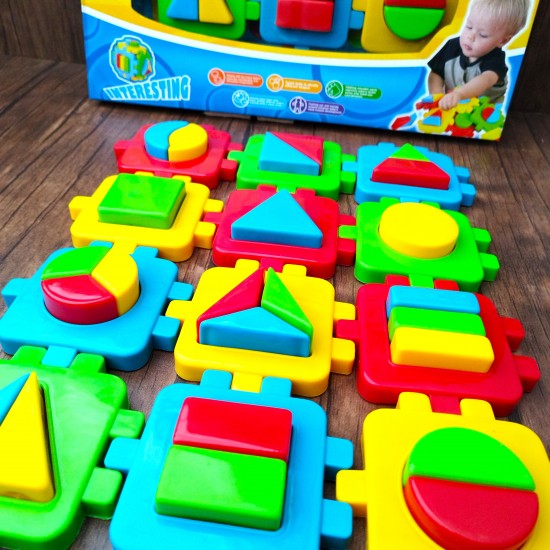 مكعبات الأشكال الهندسية