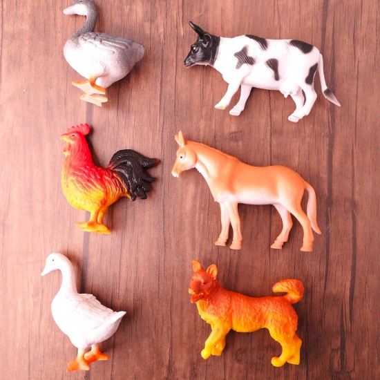 مجسمات حيوانات المزرعة لوكس 6 قطع