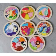 بازل مجسم دائرى حيوانات