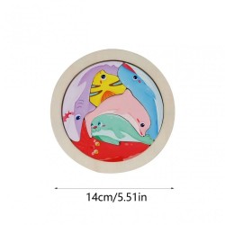 بازل مجسم دائرى حيوانات