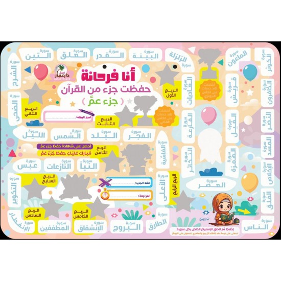 لوحة حفظ جزء عم