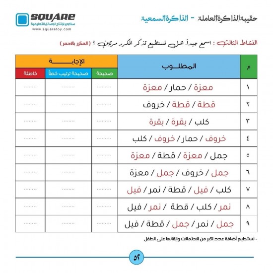 حقيبة المهارات السمعية