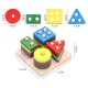 بورد تطابق أشكال هندسية مربع للأطفال