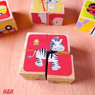 بازل مكعبات 4 مكعب