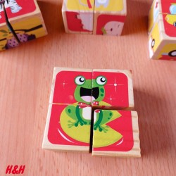 بازل مكعبات 4 مكعب